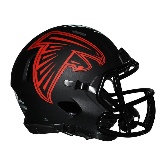 Michael Vick Signed Atlanta Falcons Eclipse Speed Mini Replica Football Helmet (JSA) - RSA