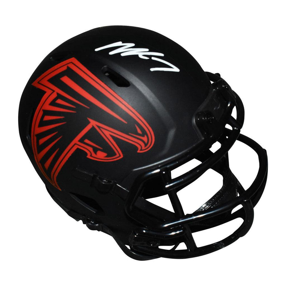 Michael Vick Signed Atlanta Falcons Eclipse Speed Mini Replica Football Helmet (JSA) - RSA