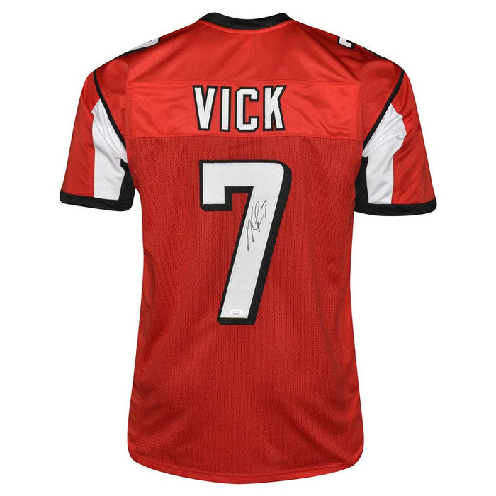 Michael Vick Signed Atlanta Pro Red Football Jersey (JSA) - RSA