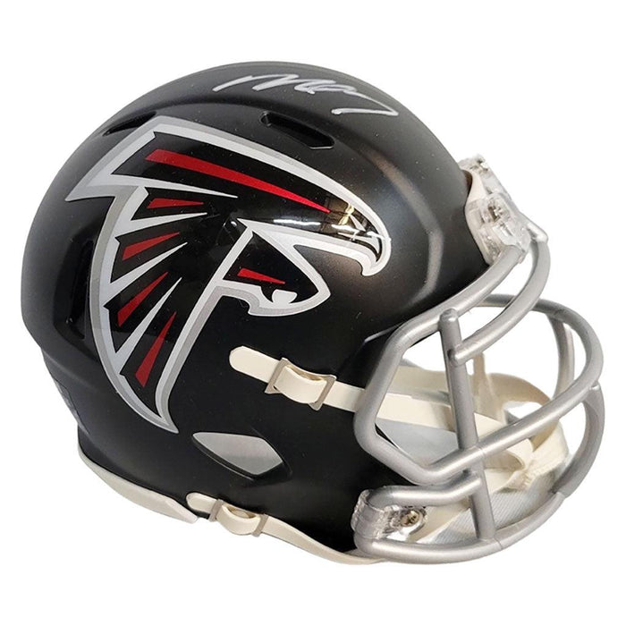 Michael Vick Signed Atlanta Falcons Speed Mini Replica Black Football Helmet (JSA) - RSA