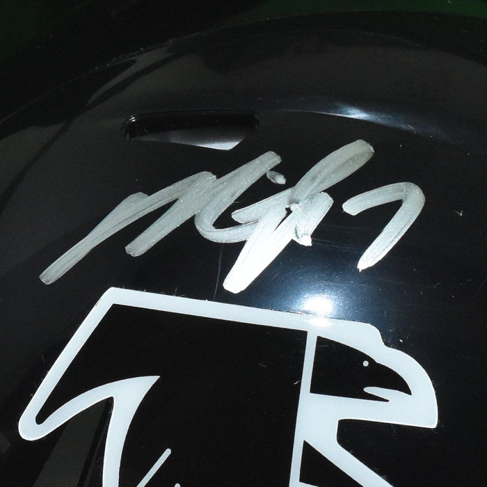 Michael Vick Signed Atlanta Falcons Mini Speed Football Helmet (JSA) - RSA