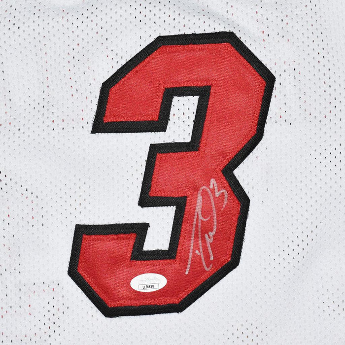 Dwayne Wade Signed Miami Pro White Basketball Jersey (JSA) - RSA