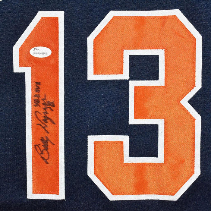 Billy Wagner Signed 422 Saves Inscription Houston Blue Baseball Jersey (JSA) - RSA