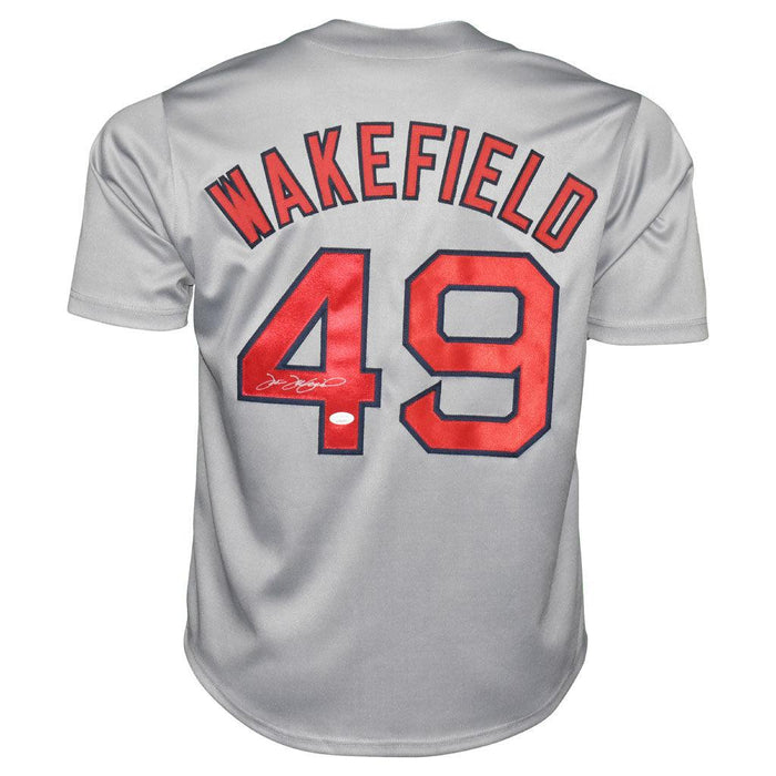 Tim Wakefield Signed Boston Grey Baseball Jersey (JSA) — RSA