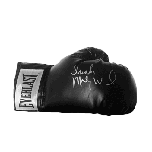 Irish Micky Ward Autographed Black Boxing Glove JSA - RSA