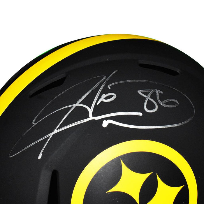 Hines Ward Signed Pittsburgh Steelers Eclipse Speed Full-Size Replica Football Helmet (JSA) - RSA