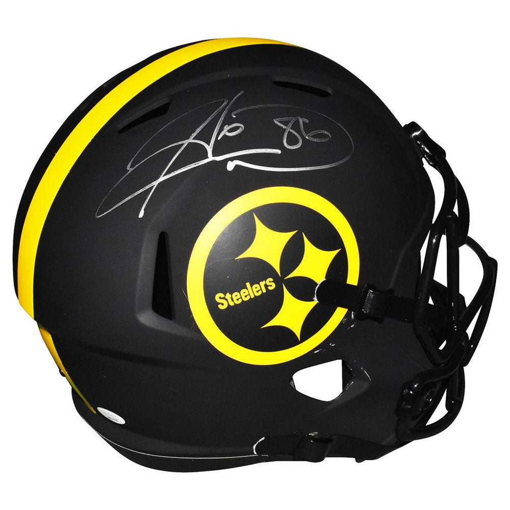 Hines Ward Signed Pittsburgh Steelers Eclipse Speed Full-Size Replica Football Helmet (JSA) - RSA