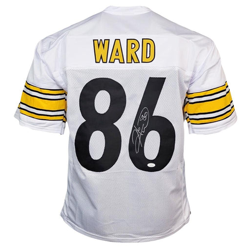 Hines Ward Signed Pro-Edition White Football Jersey (JSA) - RSA