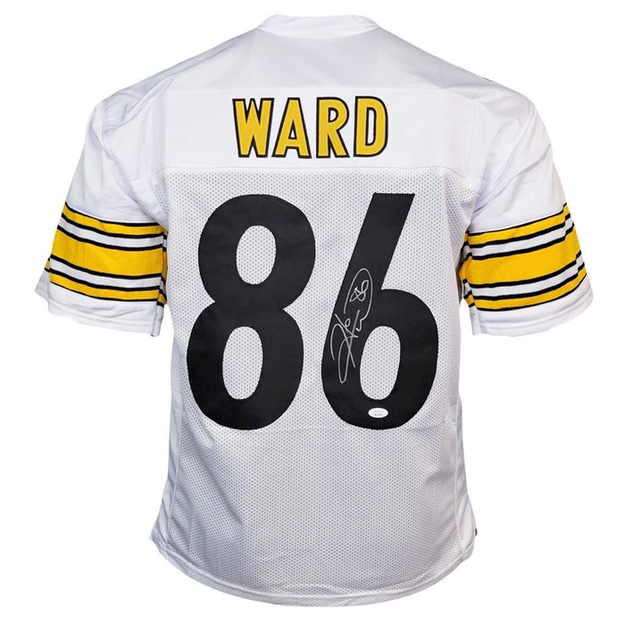 Hines Ward Signed Pro-Edition White Football Jersey (JSA) - RSA