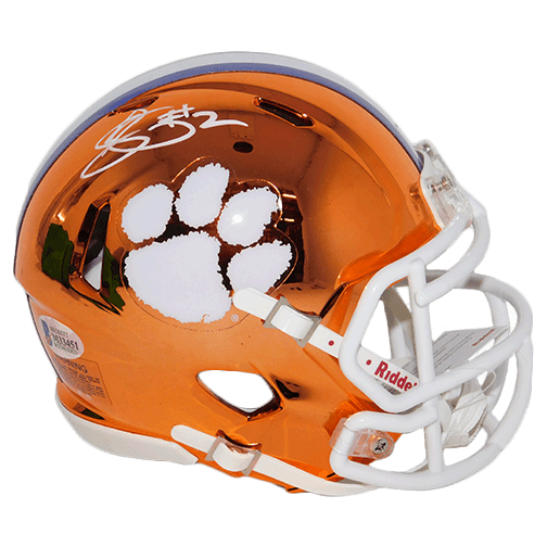 Sammy Watkins Clemson Tigers Autographed Speed Chrome Orange Mini Football Helmet (Beckett) - RSA