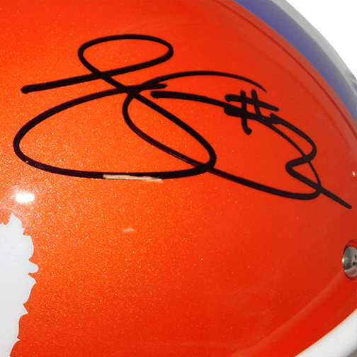 Sammy Watkins Clemson Tigers Autographed Full Size Orange Speed Football Helmet (Beckett) - RSA
