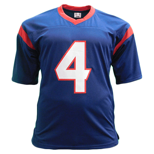 Deshaun Watson Pro Style Autographed Football Jersey Blue (JSA) - RSA