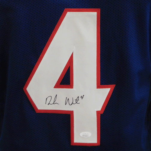 Deshaun Watson Pro Style Autographed Football Jersey Blue (JSA) - RSA