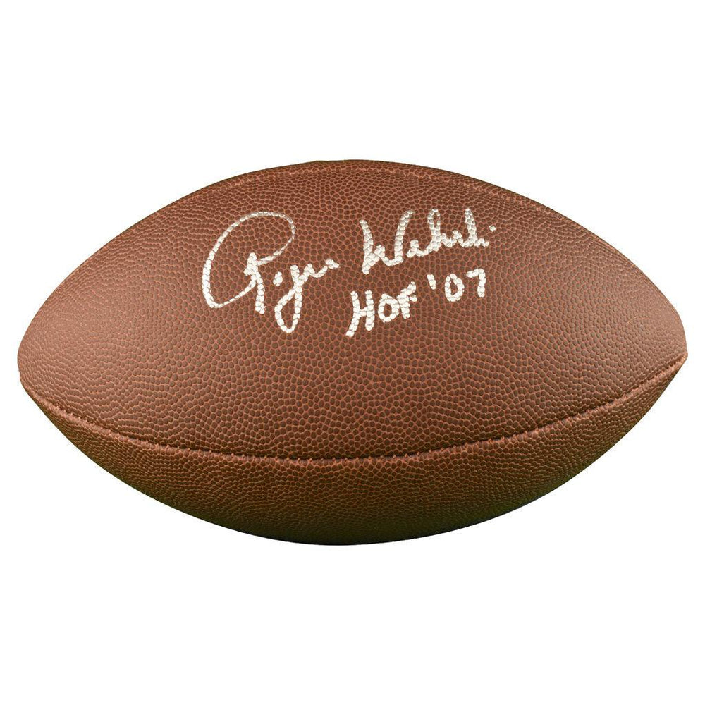 Roger Wehrli Signed HOF 07 Inscription Wilson Official NFL Replica Football (JSA) - RSA