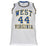 Jerry West Signed West Virginia College White Basketball Jersey (JSA) - RSA