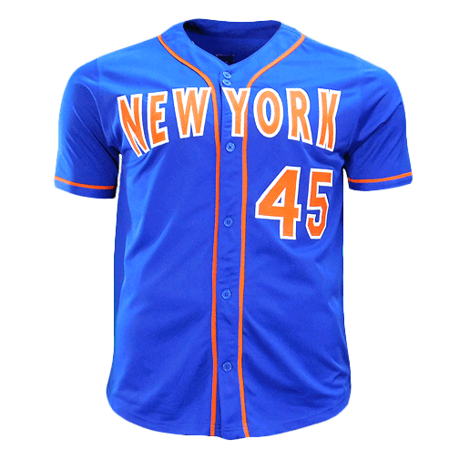 Zach Wheeler Signed New York Blue Baseball Jersey (Beckett) - RSA