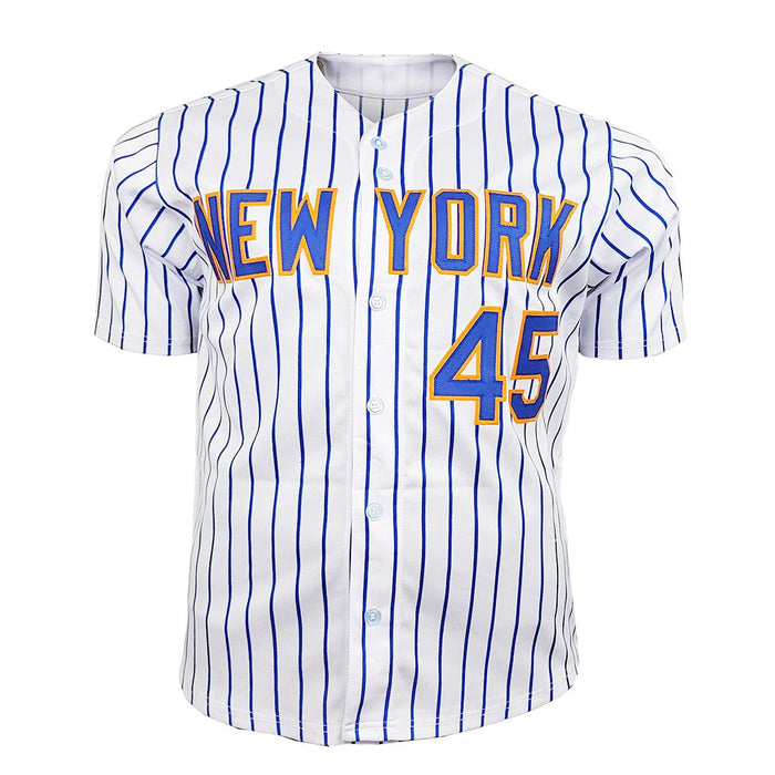Zack Wheeler Signed New York Pinstripe Baseball Jersey (JSA) - RSA