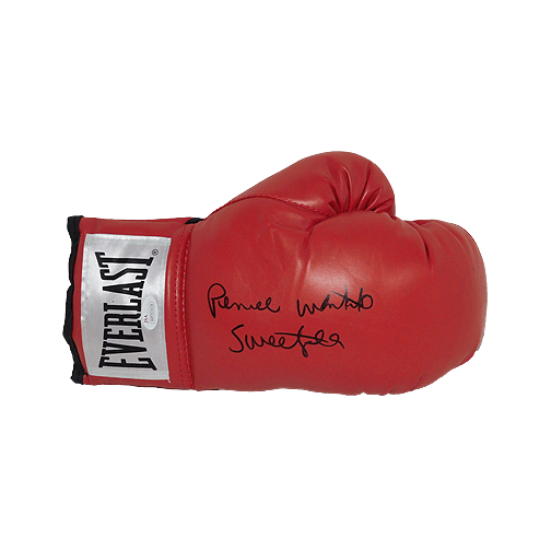 Pernell Whitaker Autographed Red Boxing Glove JSA - RSA