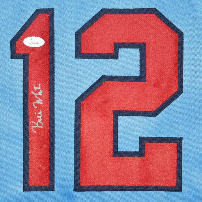 Bill White Signed St Louis Light Blue Baseball Jersey (JSA) - RSA