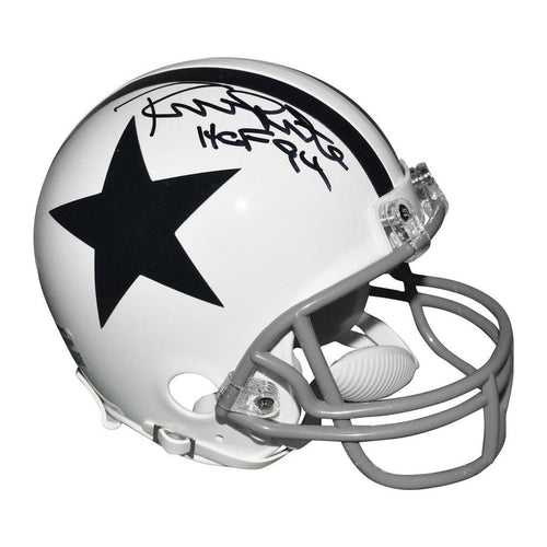 Randy White Signed HOF 94 Inscription Dallas Cowboys Mini Replica