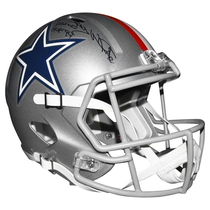 Randy White Signed HOF 94 Inscription Dallas Cowboys Speed Full-Size Replica 1976 Throwback Football Helmet (JSA) - RSA
