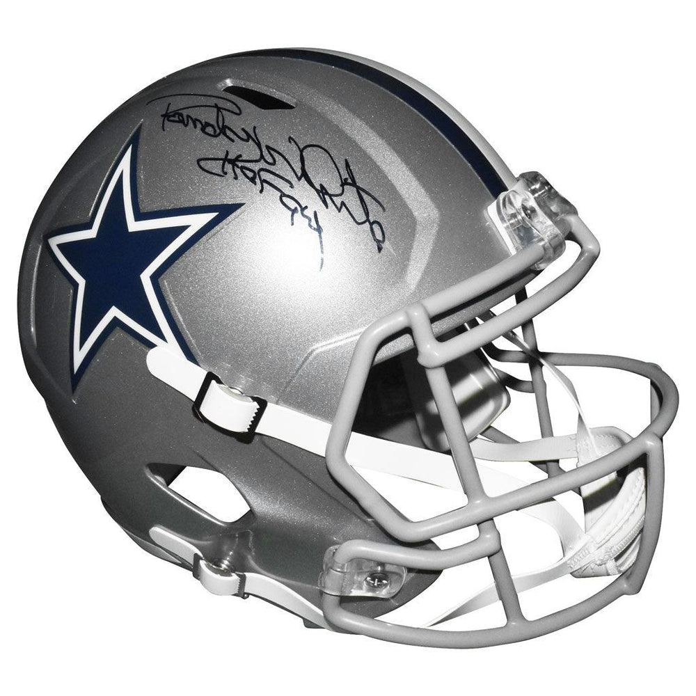 Randy White Signed HOF 94 Inscription Dallas Cowboys Speed Full-Size Replica Football Helmet (JSA) - RSA