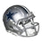 Randy White Signed HOF 94 Inscription Dallas Cowboys Speed Mini Replica Silver Football Helmet (JSA) - RSA