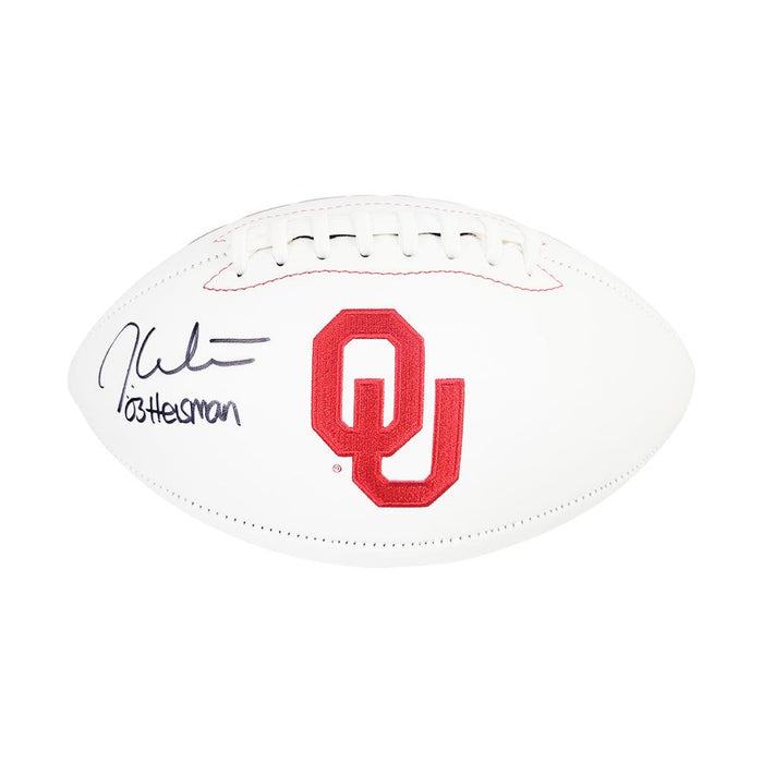 Jason White Signed Oklahoma Sooners Official NFL Team Logo White Football (JSA) - RSA