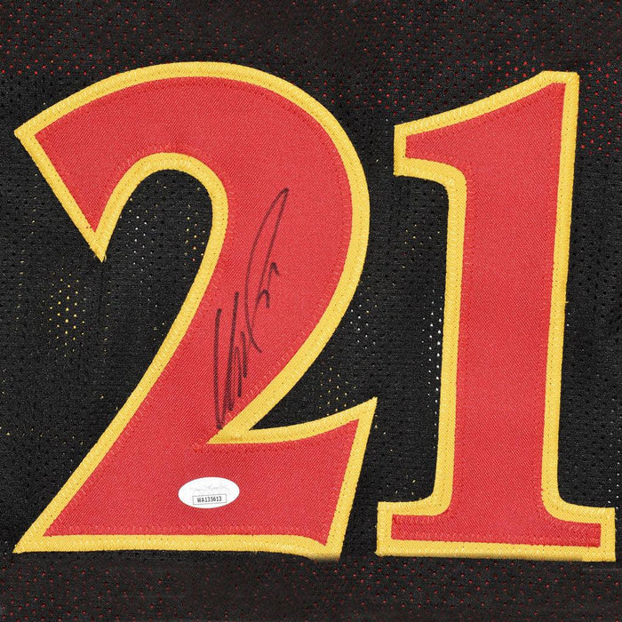Dominique Wilkins Signed Atlanta Black Basketball Jersey (JSA) - RSA