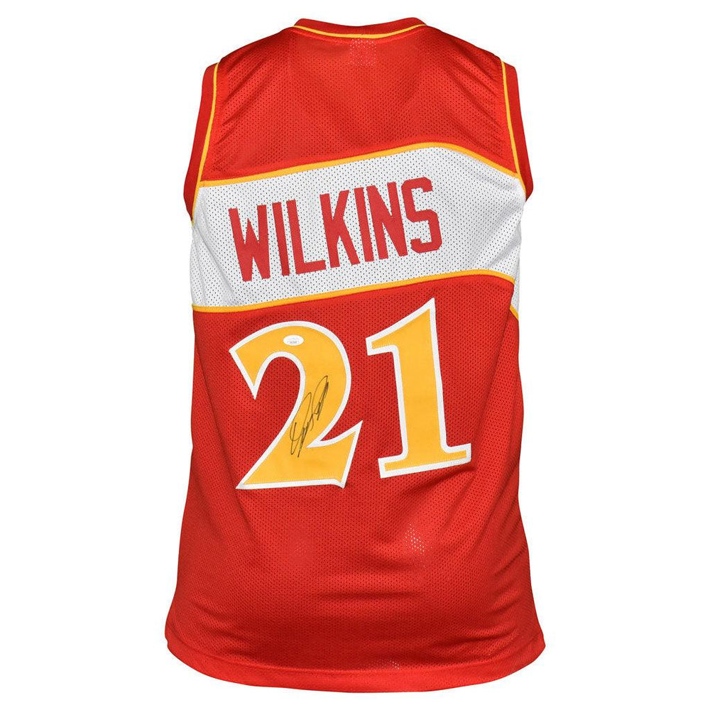 Dominique Wilkins Signed Atlanta Pro Red Basketball Jersey (JSA) - RSA
