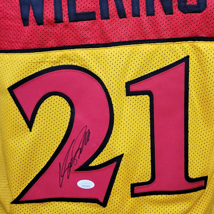 Dominique Wilkins Signed Atlanta Yellow Basketball Jersey (JSA) - RSA