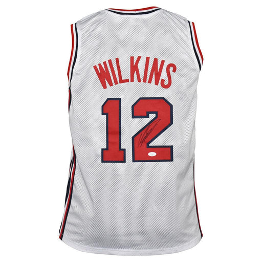 Dominique Wilkins Signed USA Olympic Pro White Basketball Jersey (JSA) - RSA