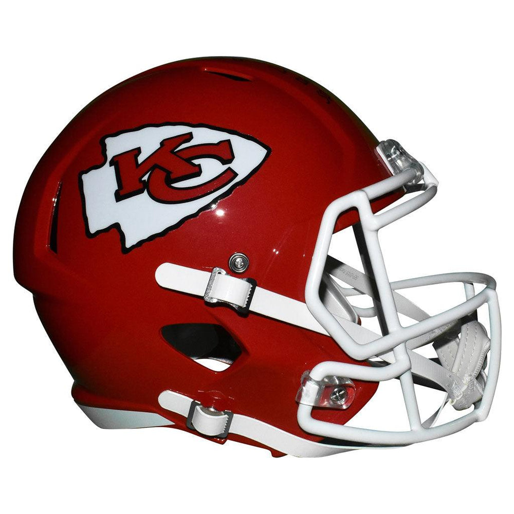 Damien Williams Signed Live Work And Die At Hard Rock SB Champs Inscription Kansas City Chiefs Speed Full-Size Replica Red Football Helmet (JSA) - RSA