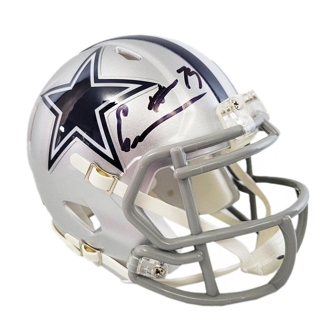 cowboys chrome football helmet Erik Williams Signed Dallas Cowboys Speed Mini Football Helmet (JSA) — RSA