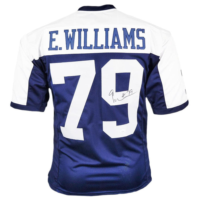 Erik Williams Signed Dallas Thanksgiving Football Jersey (JSA) - RSA