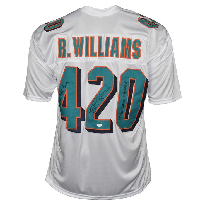 Ricky Williams Signed 2-Inscription Inscription Miami Pro 420