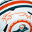 Ricky Williams Signed Miami Dolphins Mini Speed White 1974-89 Throwback Football Helmet Orange Ink (JSA) - RSA