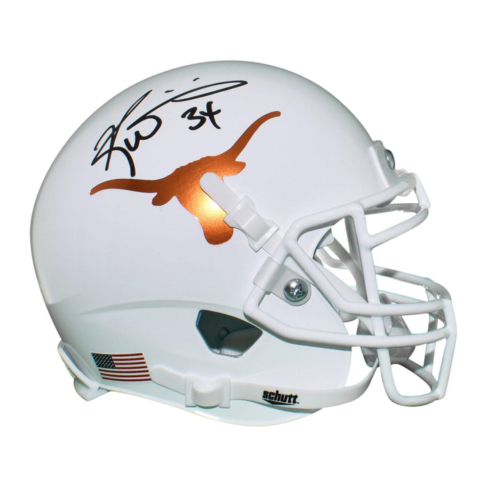 Ricky Williams Signed Texas Longhorns Chrome Logo Mini Football Helmet (JSA) - RSA