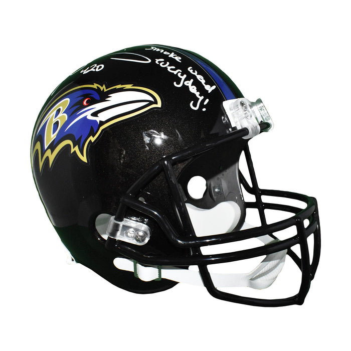 Ricky Williams Signed Full-Size Baltimore Ravens Replica Helmet (JSA) - RSA