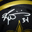 Ricky Williams Signed White Ink New Orleans Saints Eclipse Speed Mini Replica Football Helmet (JSA) - RSA