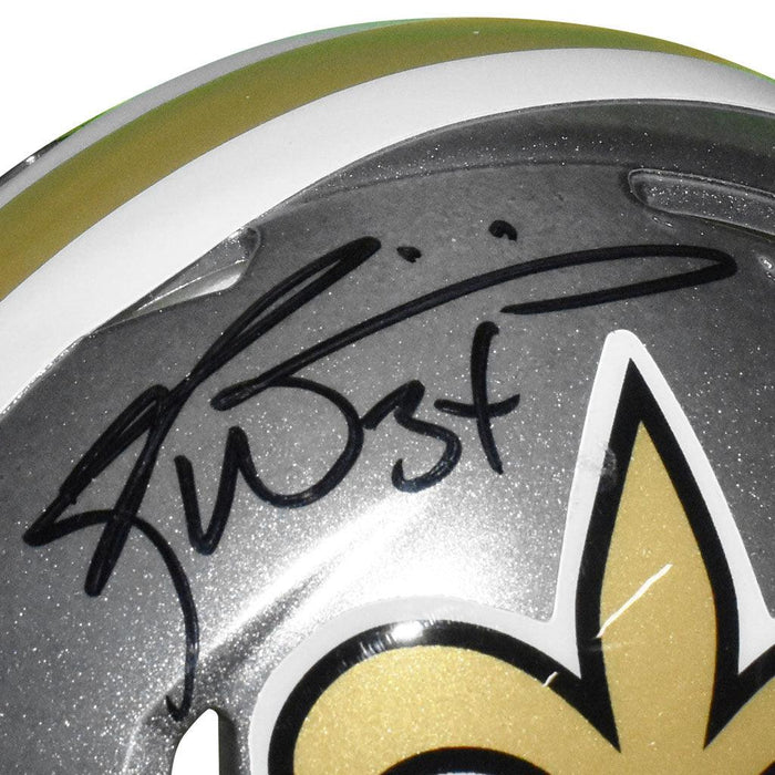 Ricky Williams Signed New Orleans Saints Flash Speed Mini Replica Football Helmet (JSA) - RSA