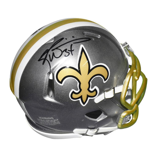 Ricky Williams Signed New Orleans Saints Flash Speed Mini Replica Football Helmet (JSA) - RSA