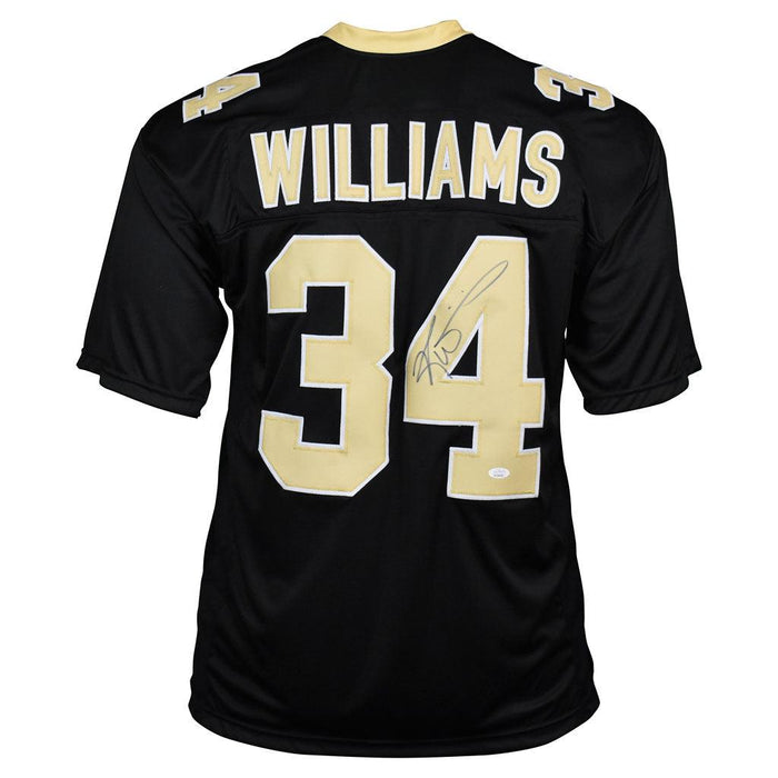 Ricky Williams Signed New Orleans Pro Black Football Jersey (JSA) - RSA