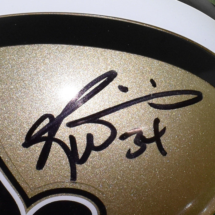 Ricky Williams Signed New Orleans Saints Mini Football Helmet (JSA) - RSA