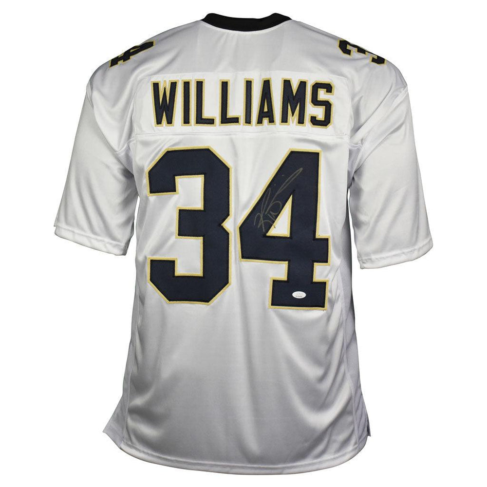 Ricky Williams Signed New Orleans Pro White Football Jersey (JSA) - RSA