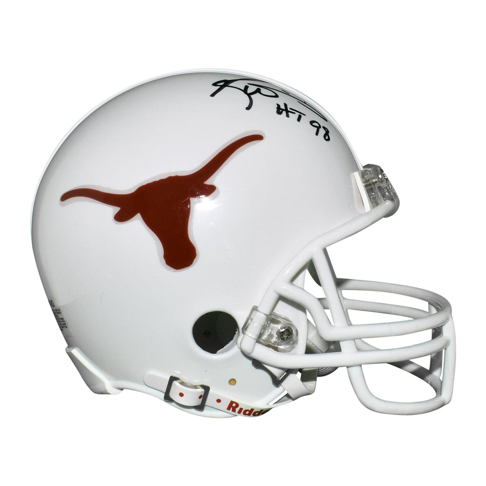 Ricky Williams Signed Texas Longhorns Mini Football Helmet HT 98 Inscription (JSA) - RSA