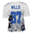 Khari Willis Signed Indianapolis White Artwork Football Jersey (JSA) - RSA