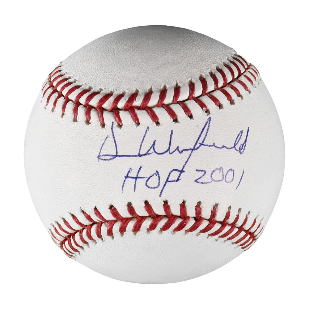 dave winfield signed inscribed hof 2001 oml baseball jsa w111823 certificate of authenticity