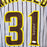 Dave Winfield Signed San Diego Pinstripe Grey Baseball Jersey (JSA) - RSA