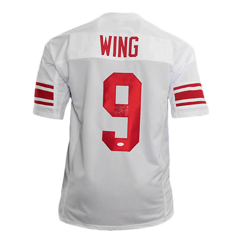 Brad Wing Signed Pro Edition Football Jersey White (JSA) - RSA